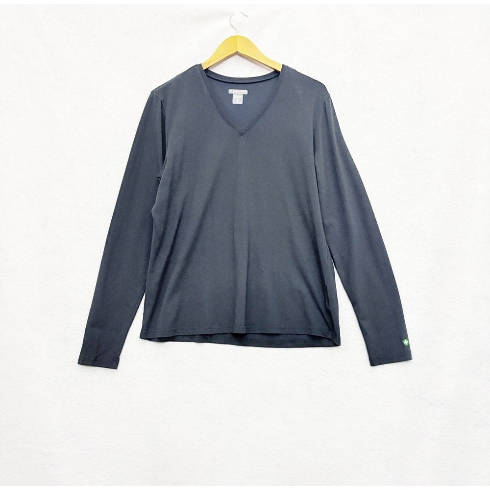 Insect Shield Dri Balance Women's XL UPF 30 Plus Long Sleeve V Neck Shirt Gray